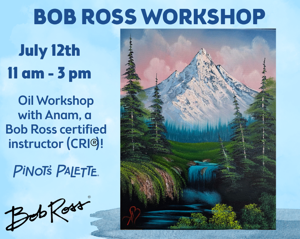 Bob Ross Oil Painting - with Certified Ross Instructor Anam Bokhari